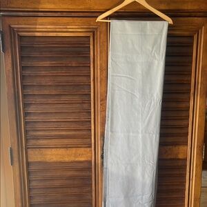 West Elm Light Gray Linen-Cotton 48x 96 Curtain Panel